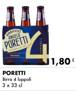 Iper Tosano PORETTI Birra 4 luppoli offerta