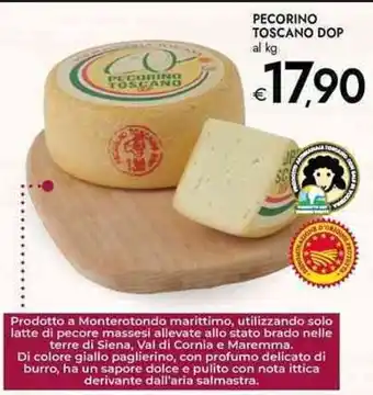 Bennet Pecorino toscano dop al kg offerta