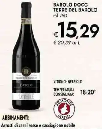 Bennet Barolo docg terre del barolo offerta