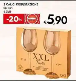 Bennet 2 calici degustazione tipi vari offerta