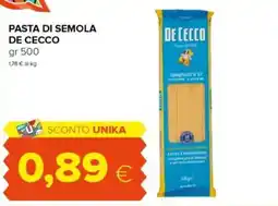 Tigre Pasta di semola DE CECCO offerta