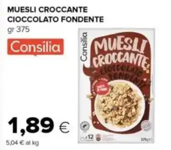 Tigre Consilia muesli croccante cioccolato fondente offerta