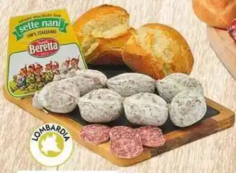 Bennet Sette nani salame macinato fine fratelli beretta al kg offerta