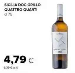 Tigre Sicilia doc grillo quattro quarti offerta