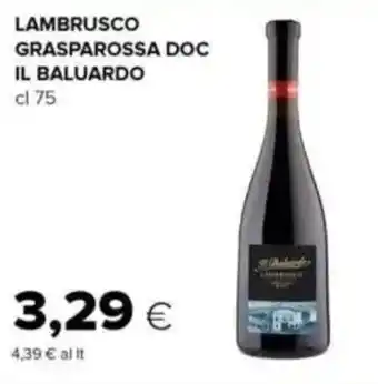 Tigre Lambrusco grasparossa doc il baluardo offerta