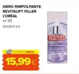 Tigre Siero rimpolpante revitalift filler L'ORÉAL offerta