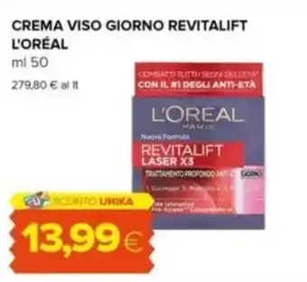 Tigre Crema viso giorno revitalift L'ORÉAL offerta