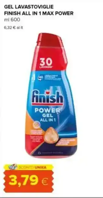 Tigre Gel lavastoviglie finish all in 1 max power offerta