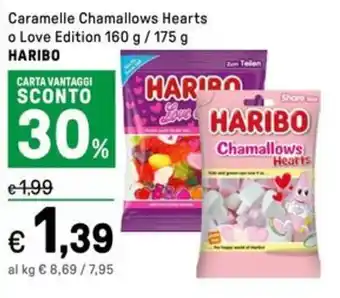 Iper La Grande Caramelle Chamallows Hearts o Love Edition HARIBO offerta