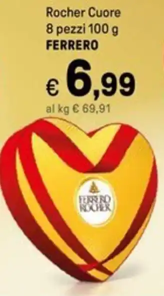 Iper La Grande Rocher Cuore FERRERO offerta