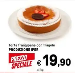 Iper La Grande Torta frangipane con fragole PRODUZIONE IPER offerta