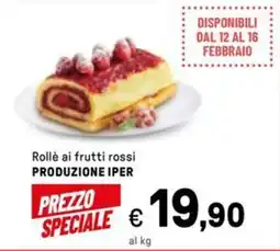 Iper La Grande Rollè ai frutti rossi PRODUZIONE IPER offerta