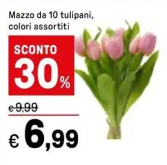 Iper La Grande Mazzo da 10 tulipani, colori assortiti offerta