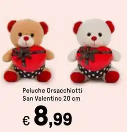 Iper La Grande Peluche Orsacchiotti San Valentino 20 cm offerta