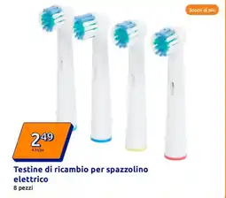 Action Testine di ricambio per spazzolino elettrico offerta