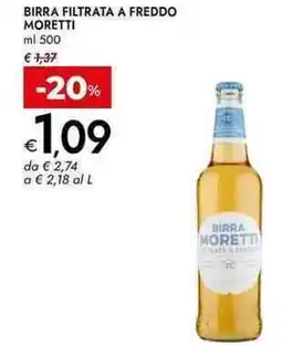 Bennet Birra filtrata a freddo moretti offerta