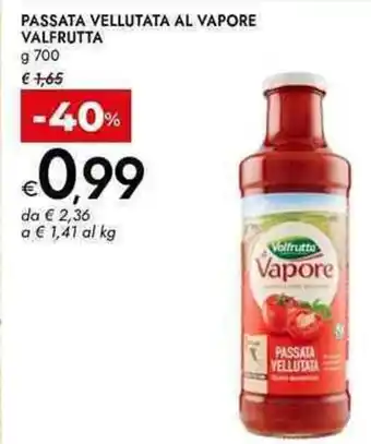 Bennet Passata vellutata al vapore valfrutta offerta