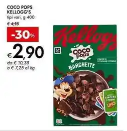 Bennet Coco pops kellogg's tipi vari, offerta