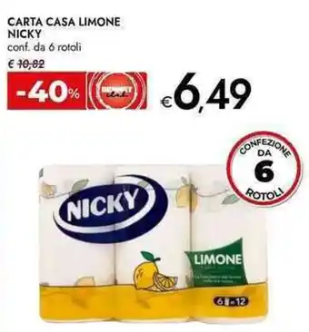 Bennet Carta casa limone nicky conf. da 6 rotoli offerta