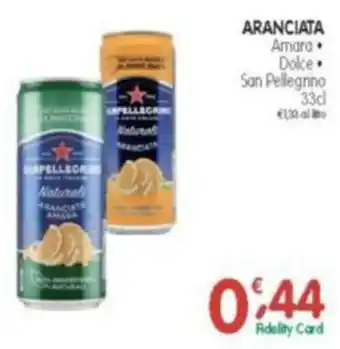 D'Ambros Aranciata amara dolce san pellegrino offerta