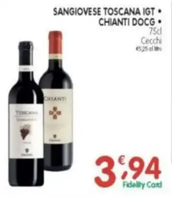 D'Ambros Sangiovese toscana igt chianti docg offerta