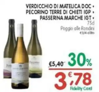 D'Ambros Verdicchio di matelica doc. pecorino terre di chieti igp. passerina marche igt offerta