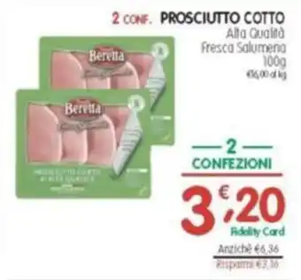 D'Ambros 2 conf. prosciutto cotto alta qualità fresca salumeria offerta