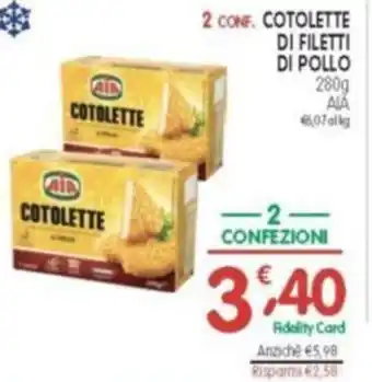 D'Ambros 2 conf. cotolette di filetti di pollo aia offerta