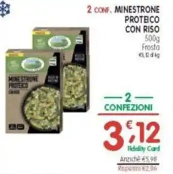 D'Ambros 2 conf. minestrone proteico con riso offerta