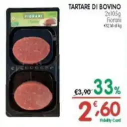 D'Ambros Tartare di bovino fiorani offerta