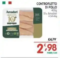 D'Ambros Controfiletto di pollo 10+ amadori offerta