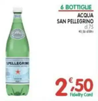 D'Ambros 6 bottiglie acqua san pellegrino offerta