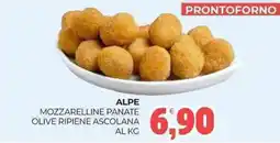 Eté Alpe mozzarelline panate olive ripiene ascolana al kg offerta