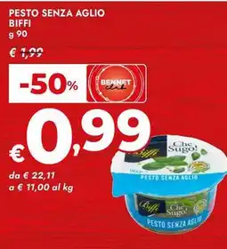 Bennet Pesto senza aglio BIFFI offerta