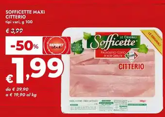 Bennet Sofficette maxi CITTERIO offerta