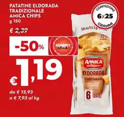 Bennet Patatine eldorada tradizionale AMICA CHIPS offerta