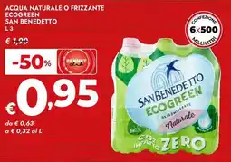 Bennet Acqua naturale o frizzante ecogreen SAN BENEDETTO offerta