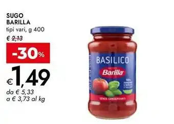 Bennet Sugo BARILLA offerta