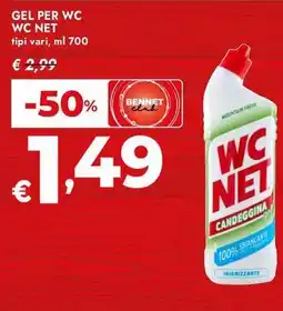 Bennet Gel per wc WC NET offerta