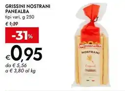 Bennet Grissini nostrani PANEALBA offerta