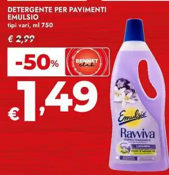 Bennet Detergente per pavimenti EMULSIO offerta