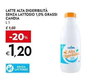 Bennet Latte alta digeribilità senza lattosio 1,0% grassi CANDIA offerta