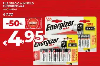 Bennet Pile stilo o ministilo ENERGIZER MAX offerta