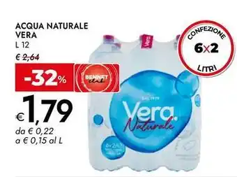 Bennet Acqua naturale VERA offerta