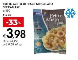 Bennet Fritto misto di pesce surgelato SPECAMARE offerta