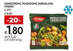 Bennet Minestrone tradizione surgelato FINDUS offerta