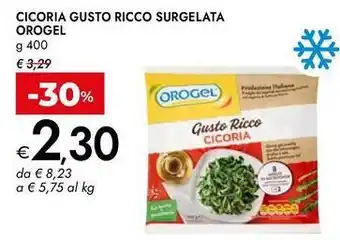 Bennet Cicoria gusto ricco surgelata OROGEL offerta