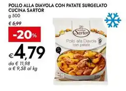 Bennet Pollo alla diavola con patate surgelato CUCINA SARTOR offerta