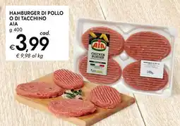 Bennet Hamburger di pollo o di tacchino AIA offerta