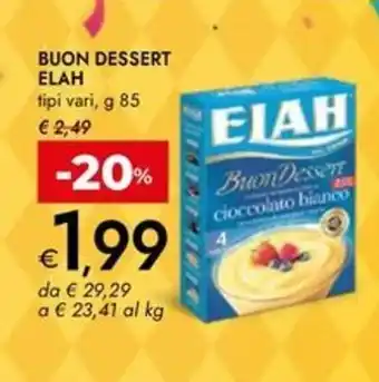 Bennet Buon dessert ELAH offerta